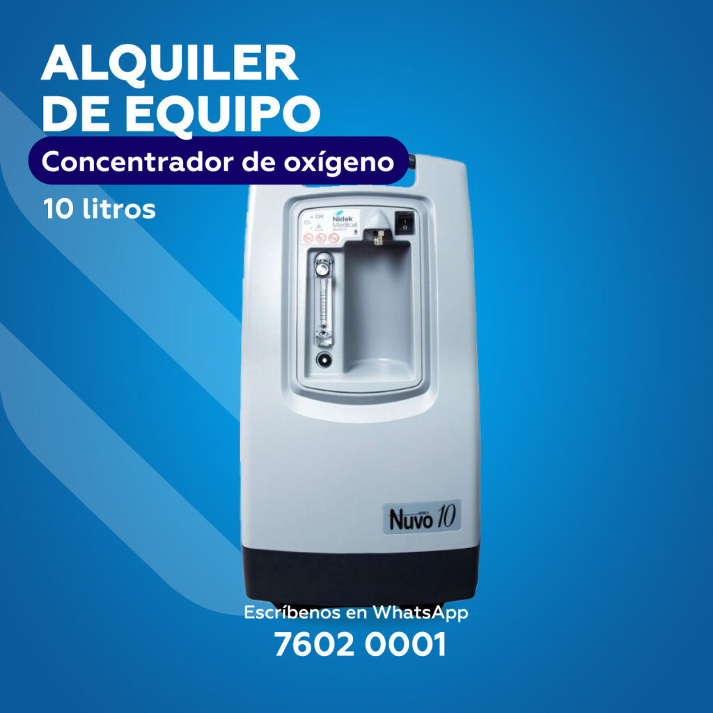 Alquiler de equipos médicos | Concentrador de oxígeno Nuvo10 10L