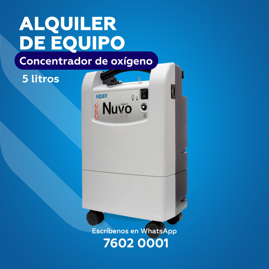 Alquiler de equipos médicos | Concentrador de oxígeno Nuvo Lite 5L